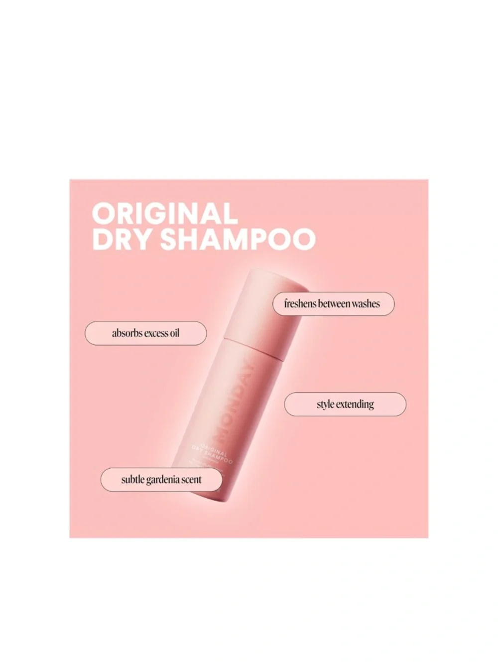 MONDAY Haircare ORIGINAL Dry Shampoo with Keratin Travel 1.69oz NIP